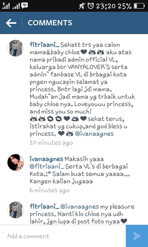 Dan trakhir, ini ada salam dr princess <a href="/VanyaAngela/">Ivana Angela Agnes</a>  buat smua VL. <a href="/VanyaloverBGR/">vanya lover Bogor</a> @VanyaLoverJkb <a href="/VanyaLoverSMG/">Vanya Lover Semarang</a>