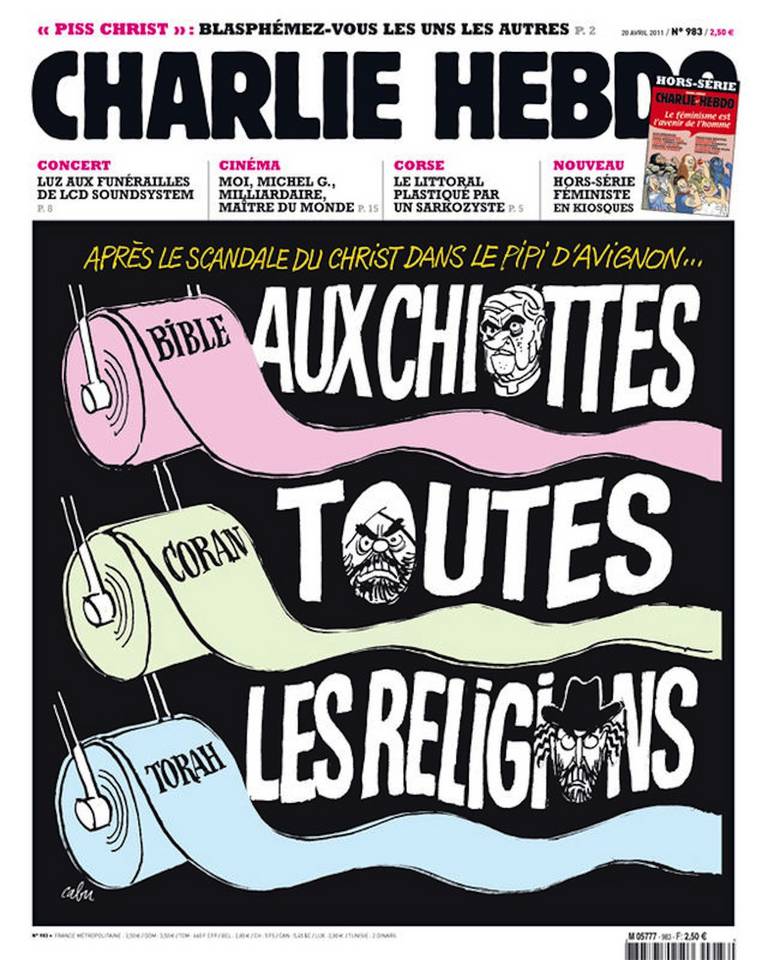 Deze cartoons publiceerde #CharlieHebdo volkskrant.nl/foto/foto~p382…