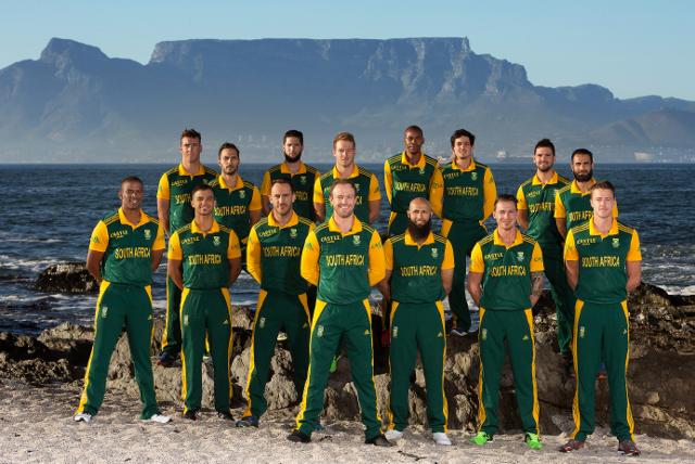 ProteasMenCSA's tweet image. South Africa, here is your #cwc15 squad. Inspire the #ProteaFire and wish them well here: cricket.co.za/protea-fire