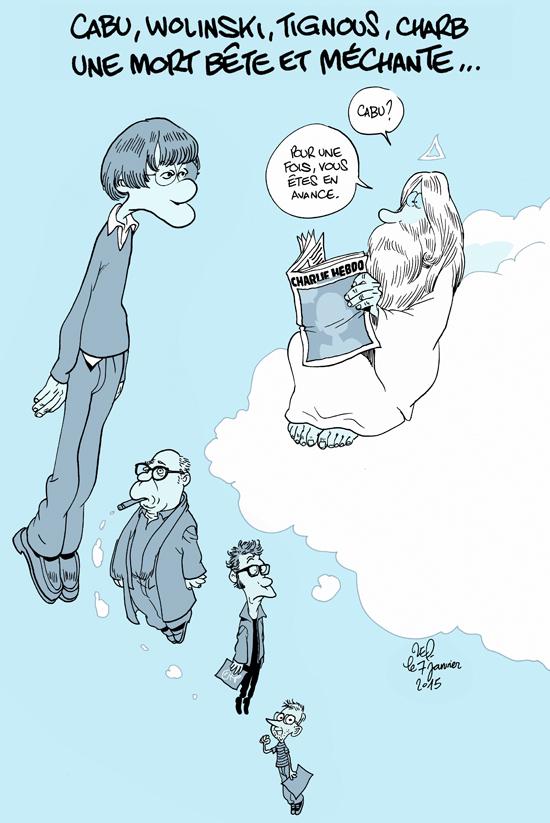 canalbernard's tweet photo. L'hommage de Zep aux dessinateurs de #Charlie Hebdo http://t.co/IKjt59RMwC http://t.co/Fuvnqm677s