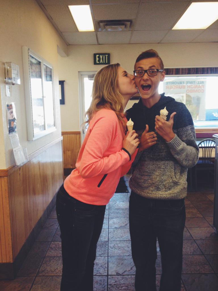 Kyleebawden's tweet photo. happy sweet 16 to my fav! courtesy cones make the best birthday treat. love ya lots ๐๐ #datemenow http://t.co/Nc7j9ZlFMI