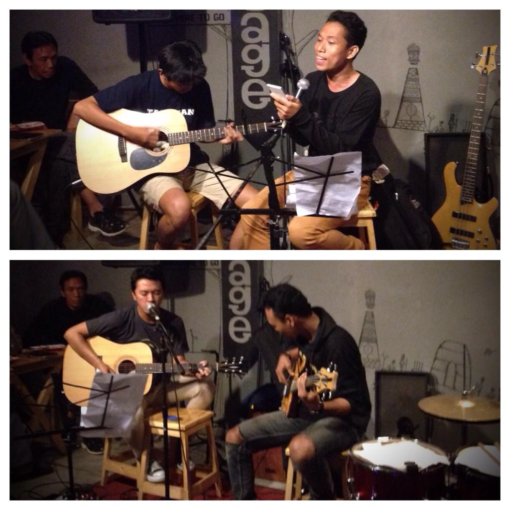 JohanTriputra's tweet photo. Thx@earHouse utk ksmpatan show. Btw nice ya buat lagu2 yg td dimainin kaka2!:) @bungadwip_ @aldy_aldi @JohanTriputra http://t.co/N4VID7RlOQ"