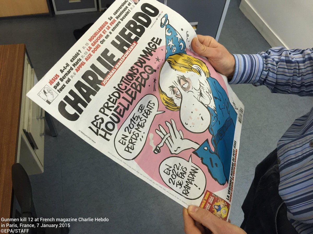 UNHumanRights's tweet image. UN Rights Zeid deplores attack against offices of #CharlieHebdo magazine in Paris: fal.cn/swN