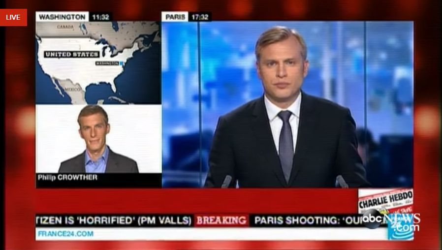 GMA's tweet photo. Paris terror attack: 12 dead, gunmen remain at large - UPDATES: http://t.co/qRG8qyRZoz

LIVE: http://t.co/LkVURZ2MRy http://t.co/OTRX0Ttt59