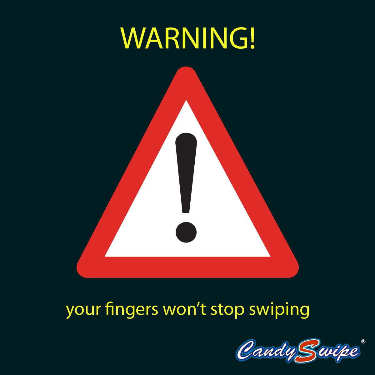 Here is your warning before you start #playing;) #iPhone6 #candyswipe #apps