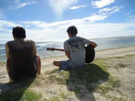 Biru cerah langit pantai ujung genteng <a href="/explorejabar/">Explore Jawa Barat</a> #Sharepict