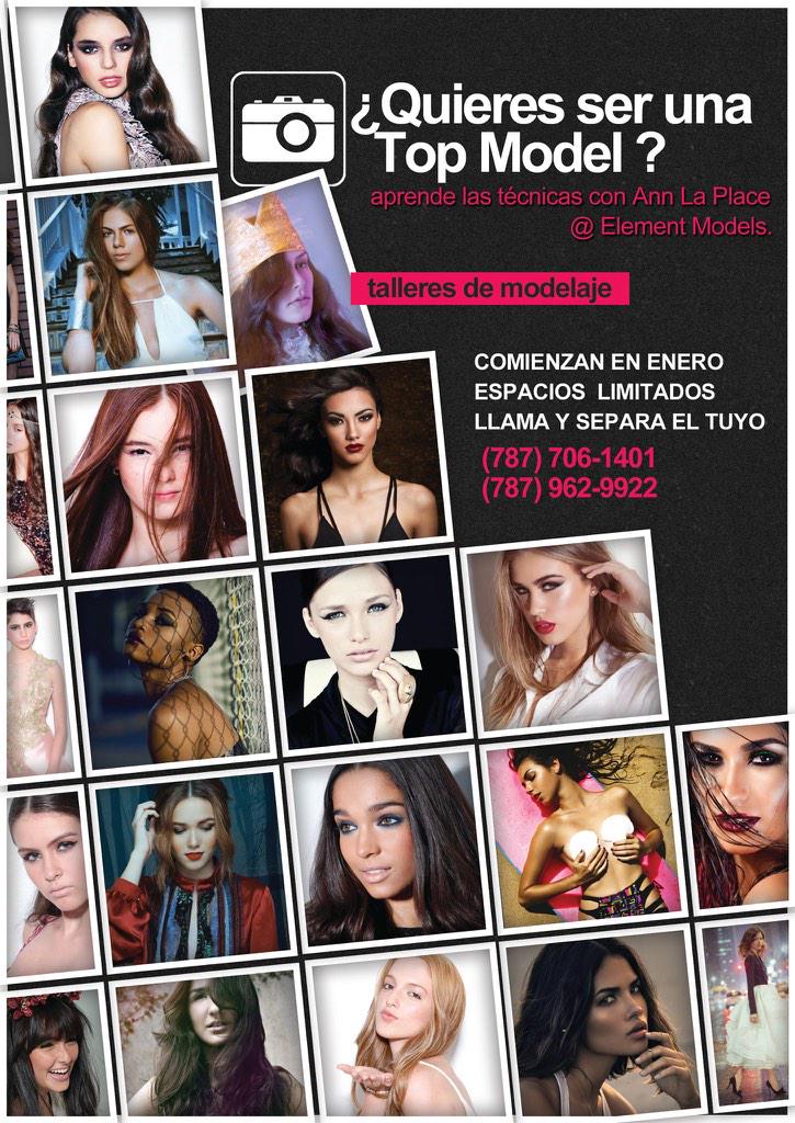ElementModelsPR's tweet photo. Si te gusta el mundo de la moda, esta es tu oportunidad:Talleres de modelaje dirigidos por la TopModel Ann La Place. http://t.co/Z1oYYiwvBJ