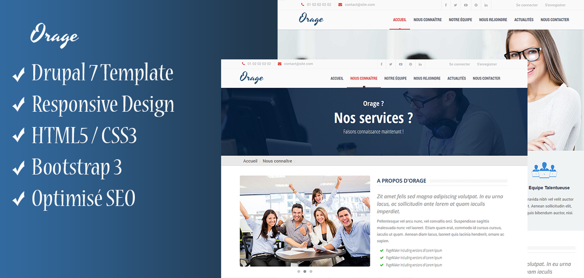 DrupalTemplate's tweet image. Un nouveau theme Drupal vous attend drupal-template.fr/demo/orage/