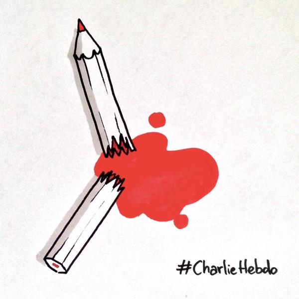 mashable's tweet image. After deadly attack on French satirical magazine, cartoonists honor Charlie Hebdo victims: on.mash.to/1xS4oSg