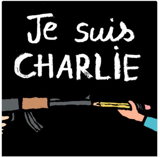 Cartoonists show solidarity after #CharlieHebdo attack telegraph.co.uk/news/worldnews… (Pic: Jean Jullien)