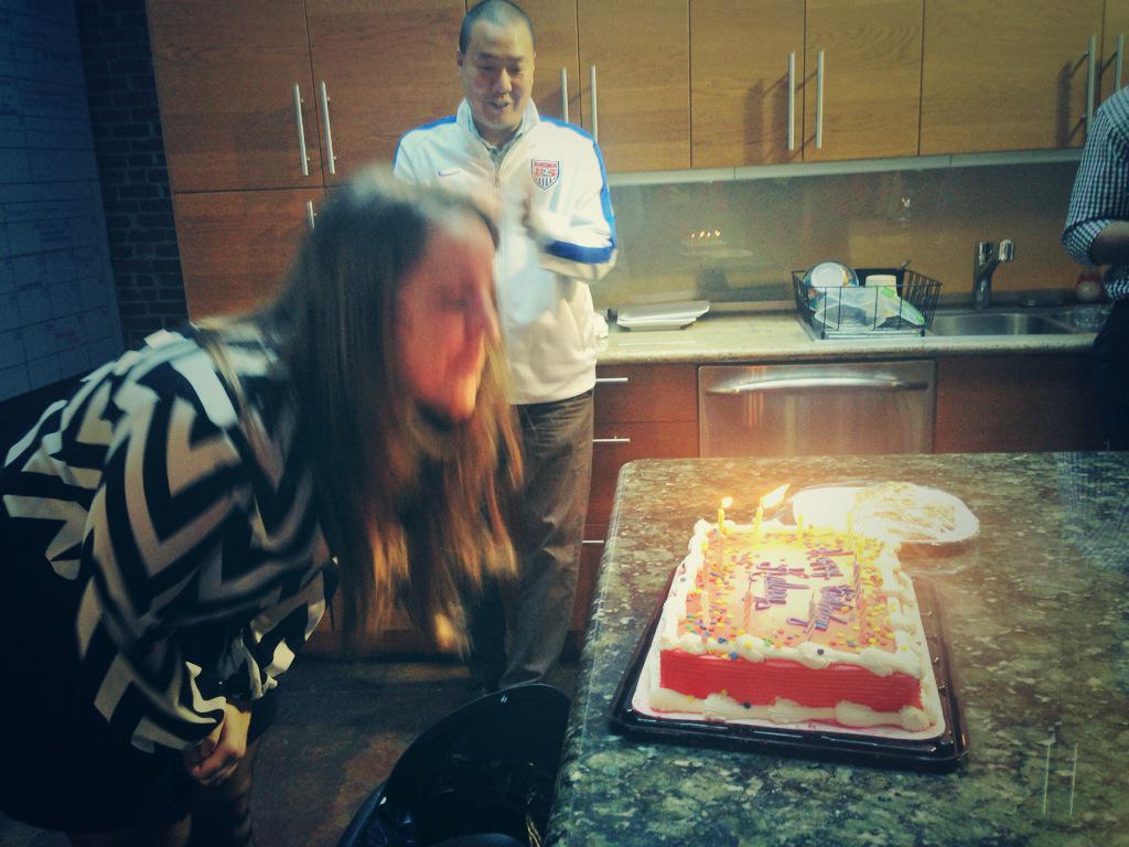 eabjork's tweet photo. Happy birthday to the #indomitablewoman behind @SacRepublicFC's digital efforts. #photobomb by @brentsasaki http://t.co/iNCmXlMRLd