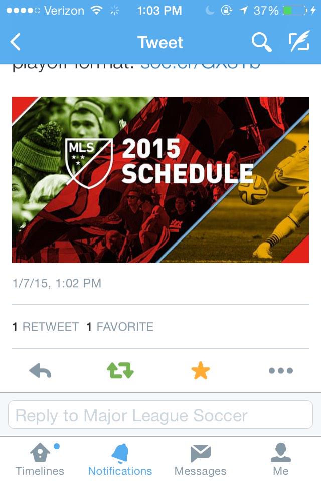 HannahSlusinski's tweet image. I was a little excited #FirstFave #FirstRetweet ✌️@MLS