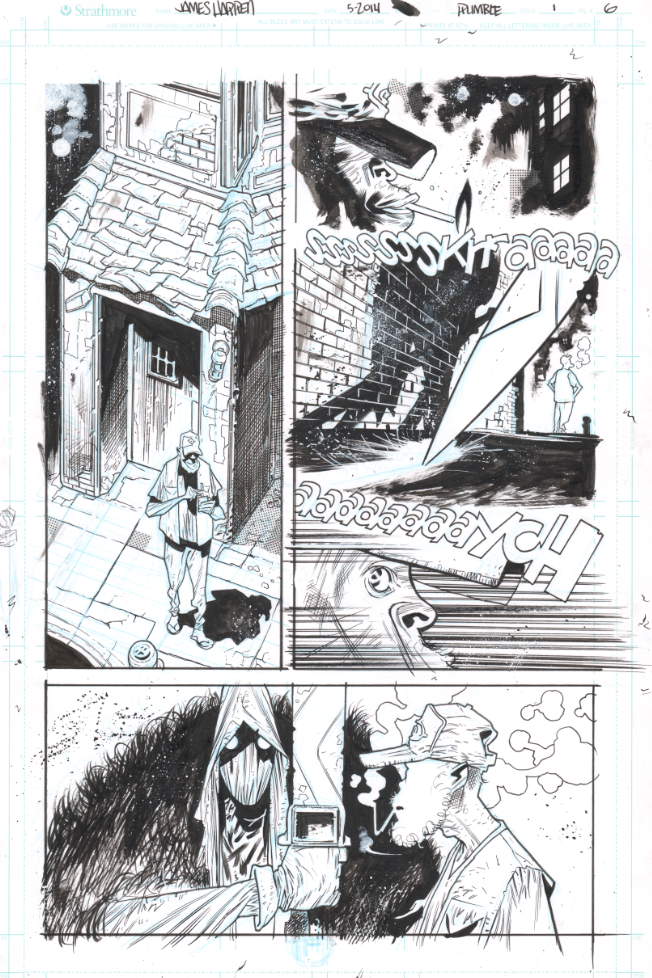 Raw page 6 from Rumble #1. 