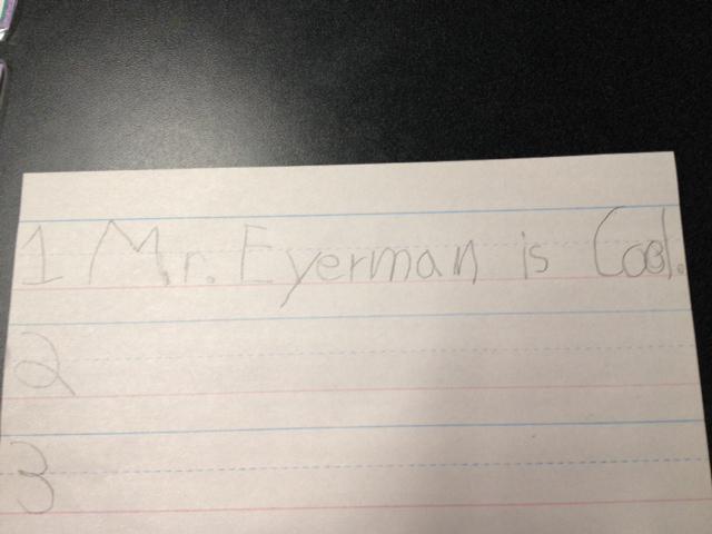 Mr. Eyerman found this gem while hanging out in the Kinder rooms...
#APrincipalsDay #BASISLife #SpellingSkills