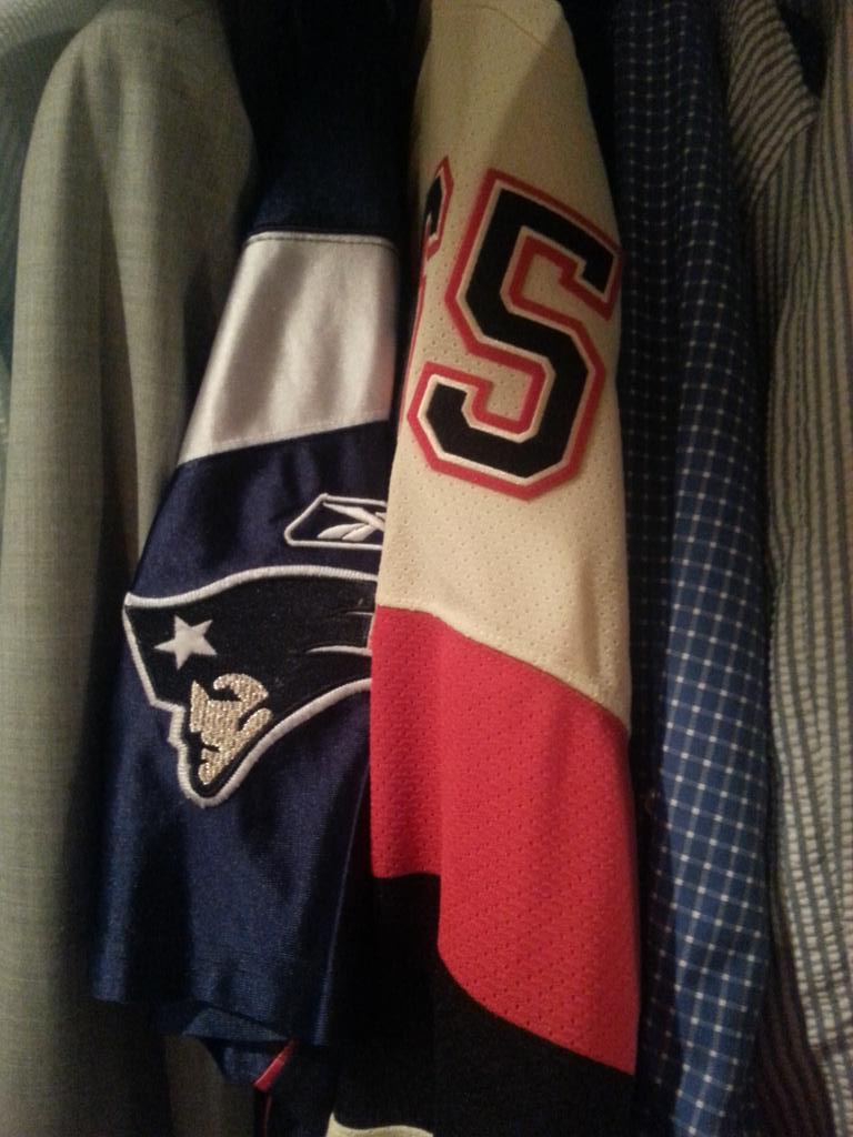 My closet. #Sens #Pats #Ferknot
