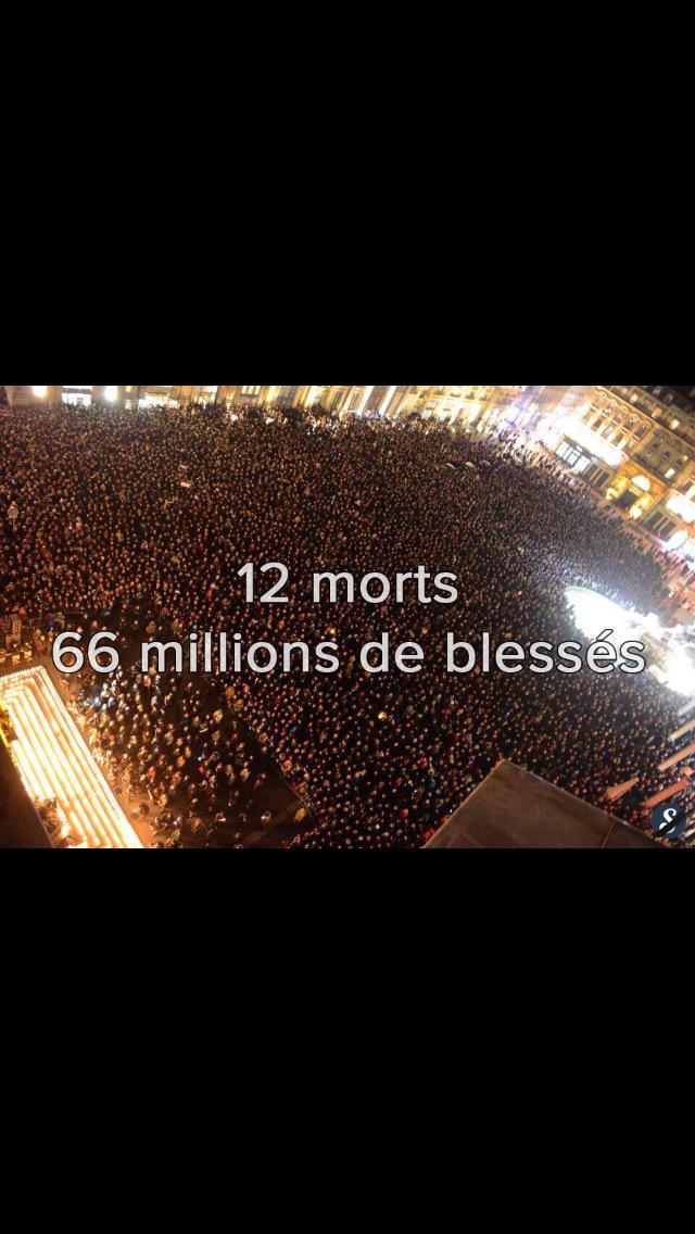 #JeSuisCharlie "ils ont voulu mettre la France à genoux , et ils l'ont mis debout"