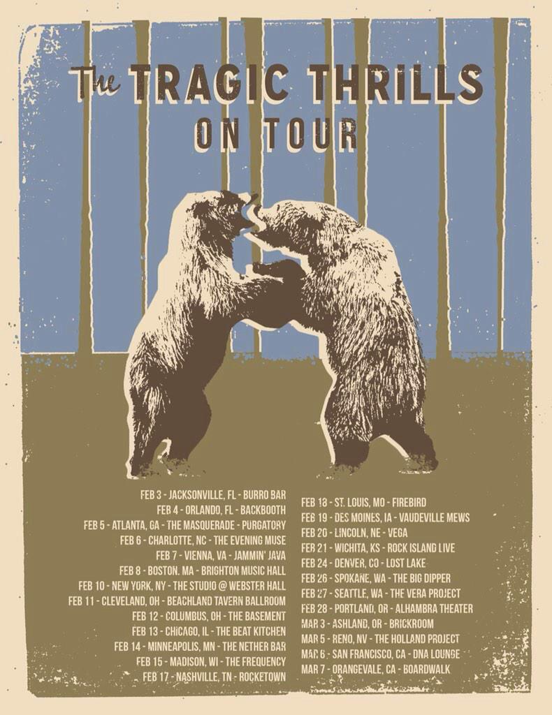 The Tragic Thrills Upcoming Tour Dates | Tickets on sale tomorrow!