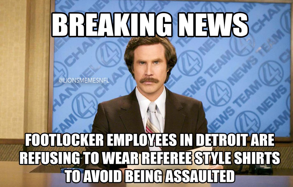Detroit Lions Memes On Twitter Breaking News Anchorman Refs Http T Co Qubm7vircb