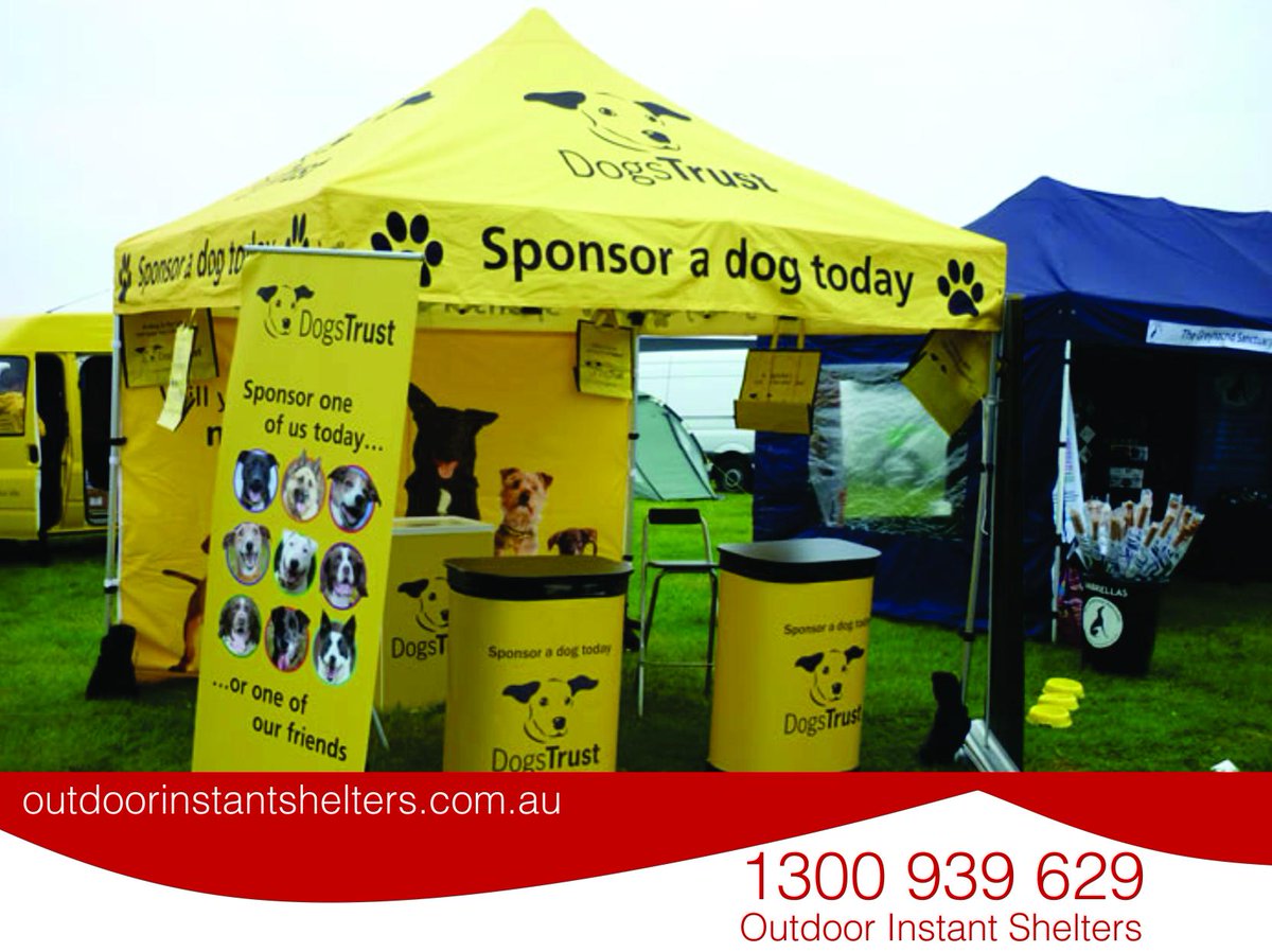Great job #dogtrust! Great branding & cause! 
outdoorinstantshelters.com.au
#popupshelters #24hourturnaround #charity
