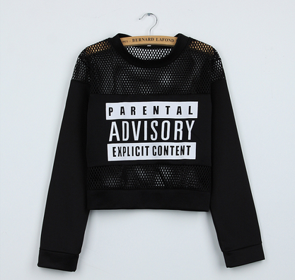 OpulentStore's tweet photo. Parental advisory mesh tops

Now available at http://t.co/uwHSon3BVk http://t.co/q7UujaGLXL