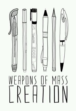 DesignFizz's tweet image. The pen is mightier than the sword #CharlieHebdo #JeSuisCharlie #cartoonpower