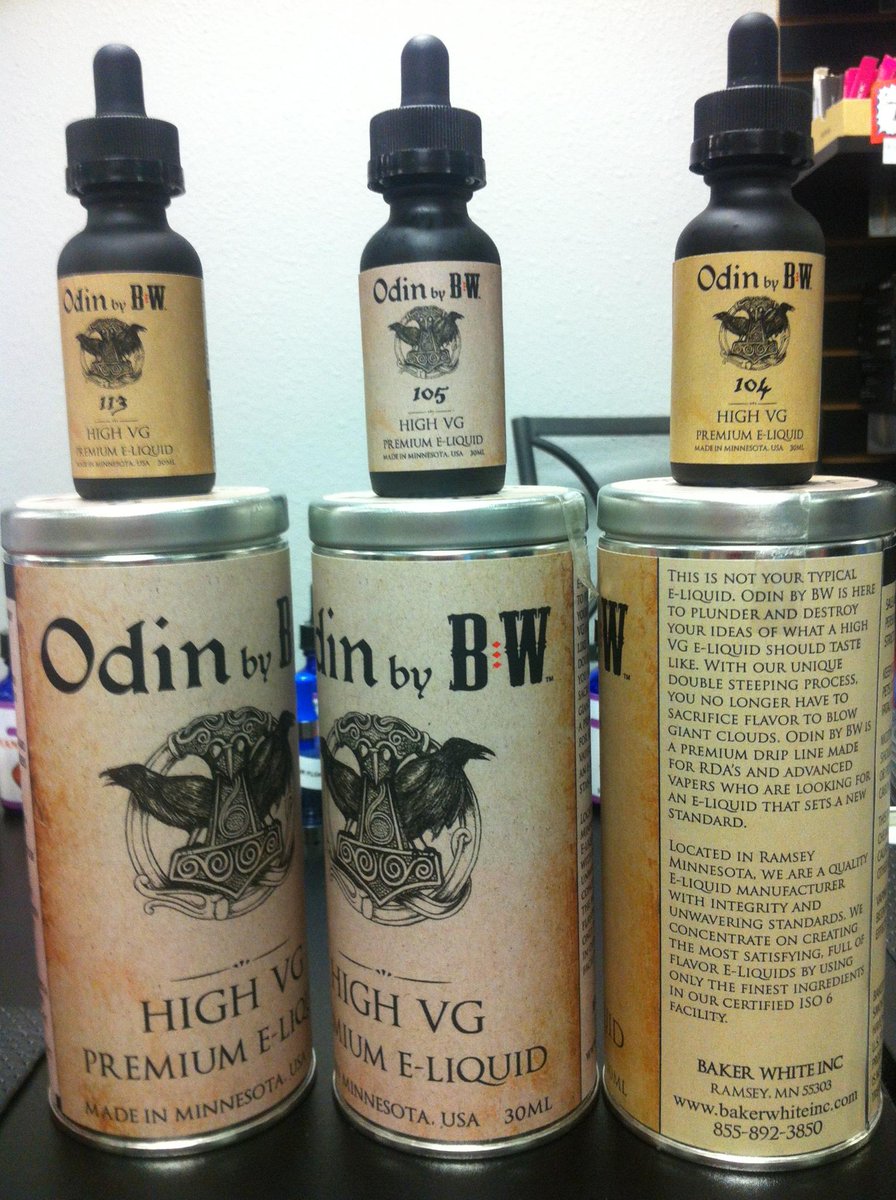 maplevapephx's tweet photo. We have a new juice in for drippers! Odin by BW. High quality, 70% VG. Stop in to try it at our flavor bar! http://t.co/p70CW1Cykd