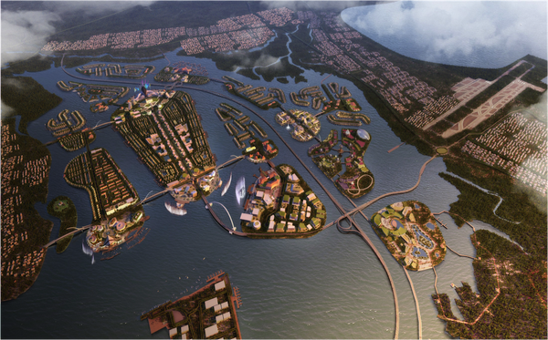 Dari gambar ini jelas kalau tol tdk dibangun utk atasi kemacetan, tp akses lgs ke pulau barunya investor..ckckck..