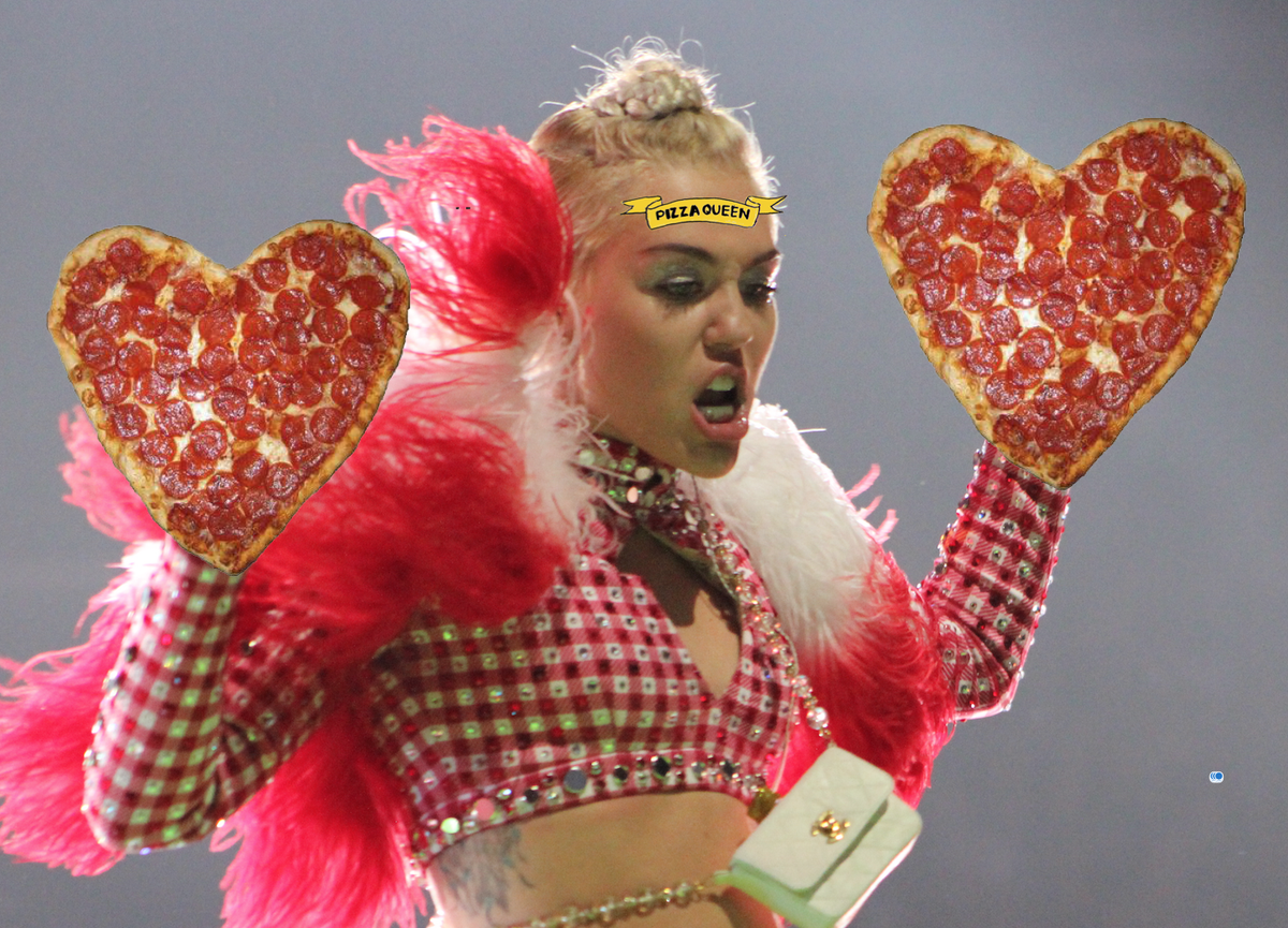 editsmiley1's tweet photo. @MileyCyrus #mileyedits pizza queen x2 http://t.co/Cntx3jaiwG