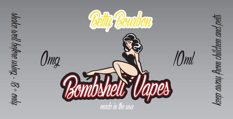 BombshellVapes's tweet image. Our first three flavors are Betty Bourbon ,  Betty Berry (blueberry), and Lunch Money (Strawberry Lunch Milk).