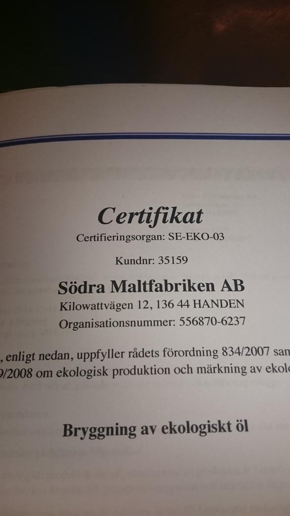 Trevligt intyg!
#södramalt