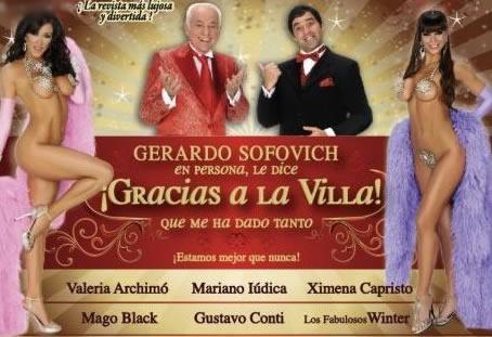 2009 - Gracias a la Villa! Sofovich, Iudica,Valeria Archimo y Ximena Capristo <a href="/iudica/">Mariano Iudica</a> <a href="/valearchimo/">Valeria Archimo</a> <a href="/ximecapristo/">Xime</a>