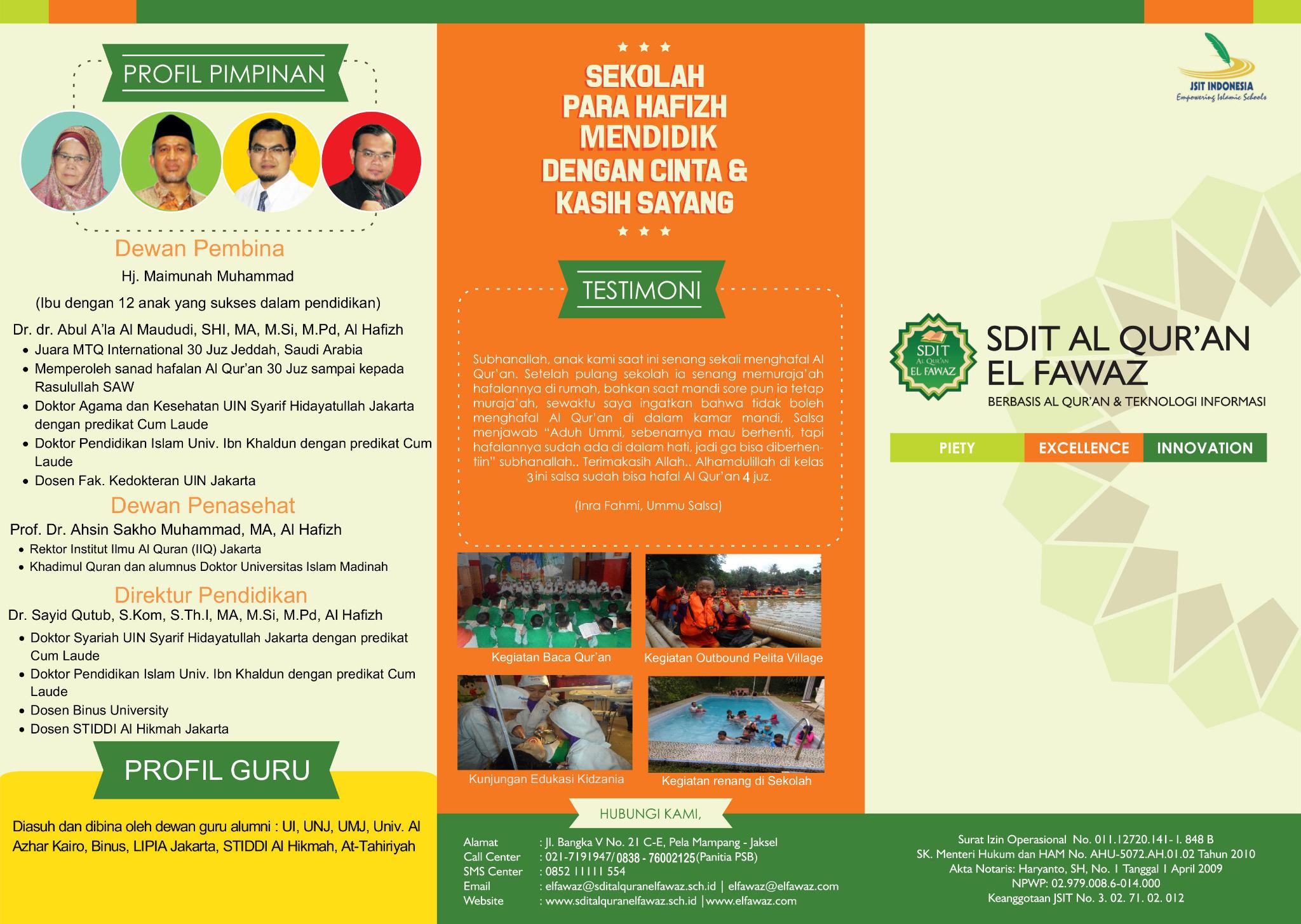 Sayid Qutub on Twitter "DIBUKA PENDAFTARAN SISWA I BARU TKIT SDIT AL QUR AN EL FAWAZ 2015 05 JAN 22 FEB