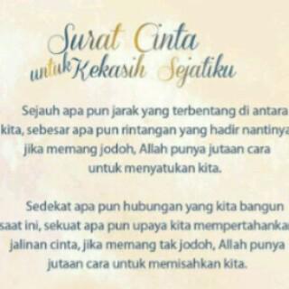 Agielhsrc På Twitter Surat Cinta Untuk Kekasih Sejatiku