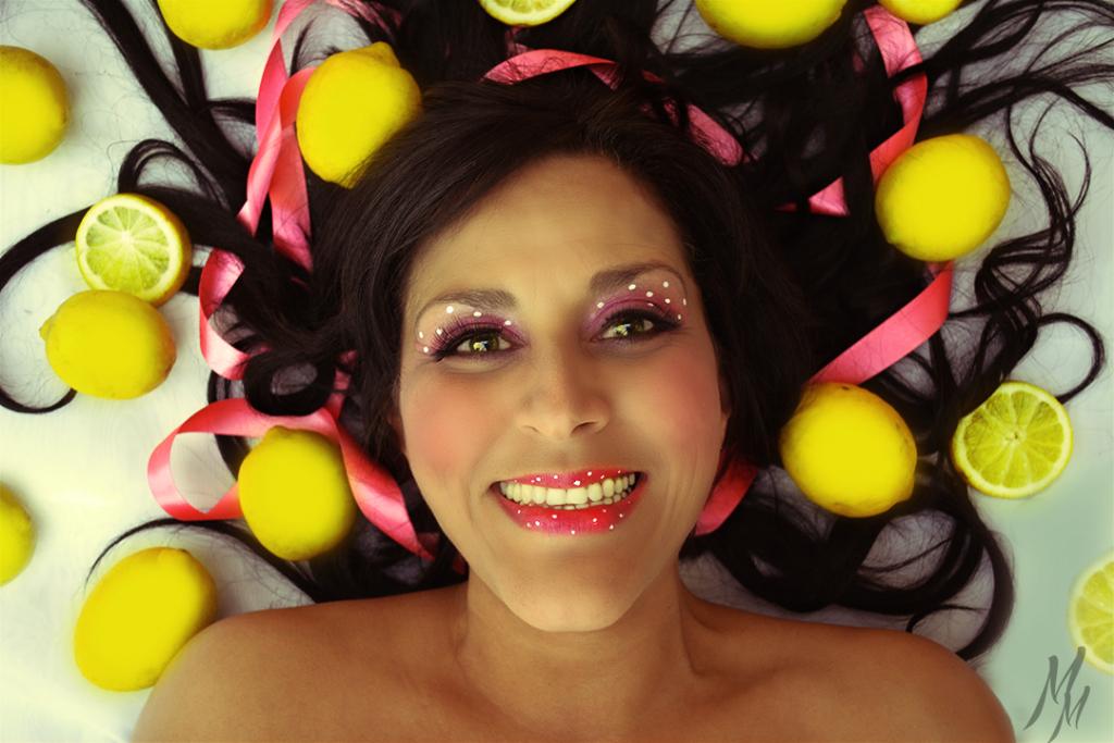 If life gives you lemons... Self portrait. #photography #portrait #smile #girl #darkhair #Nikon #