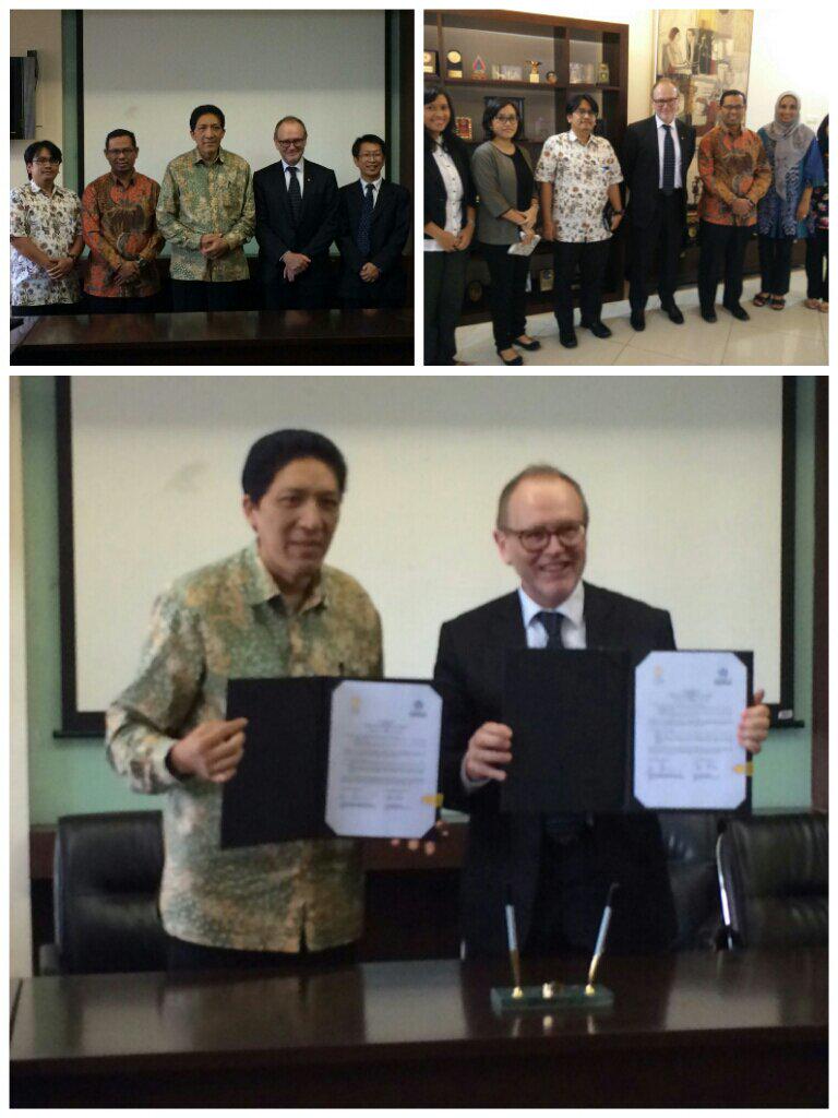 Kunjungan dari Vice Chancellor University of Canberra dan penandatanganan Letter of Intent