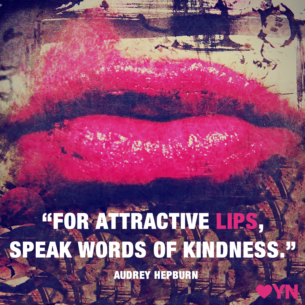 HeartYN's tweet photo. .@AudreyHepburn explains how to be attractive. It just might surprise you. #QOTD #Kindness http://t.co/yWzDEjvTmQ