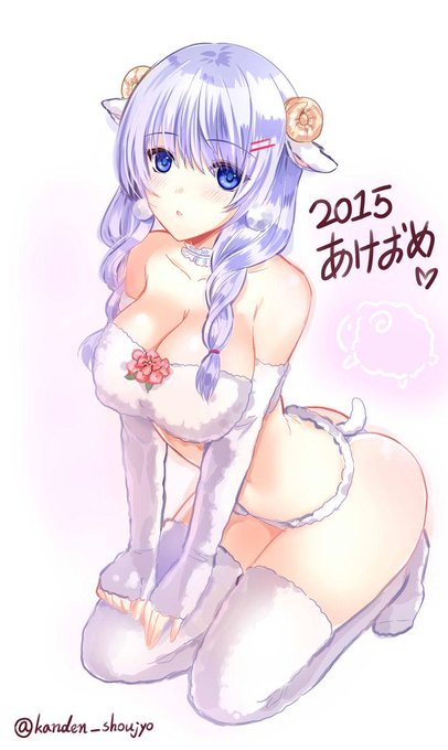 今更ですが明けましておめでとうございますm(_ _)m
羊娘版の村上文緒ちゃんを描きました♪ 