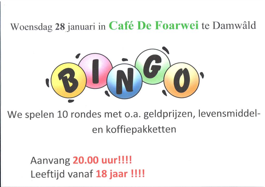 CafedeFoarwei's tweet photo. Woensdag 28 januari bingo!!!! http://t.co/xCFAtzyOpu