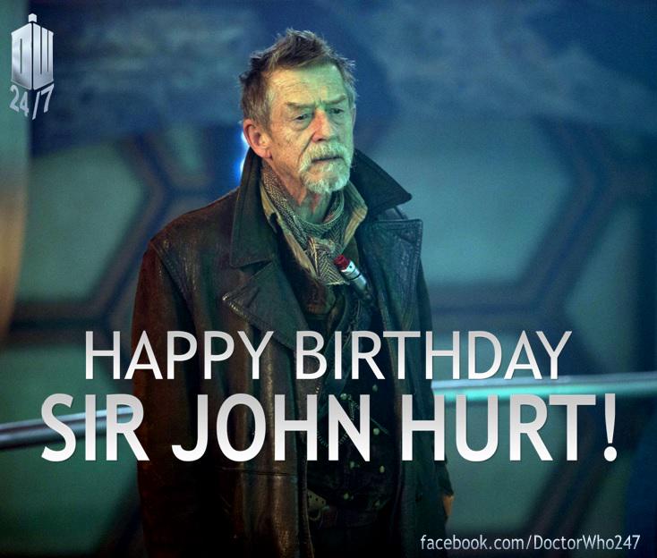 Wishing a very happy birthday to the War Doctor himself, Sir John Hurt! 