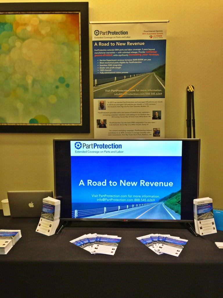 PartProtection's tweet image. Stop by our table at the J.D. Power Summit! Kicking off #NADA2015 #JDPAutoSummit @JDPower