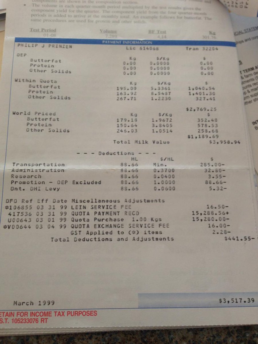 PrinzhavenFarms's tweet photo. Going through some old papers today and found this #veryfirstmilkcheque #checkouttheamount #nodirectdeposit http://t.co/1xd3KbNVQs