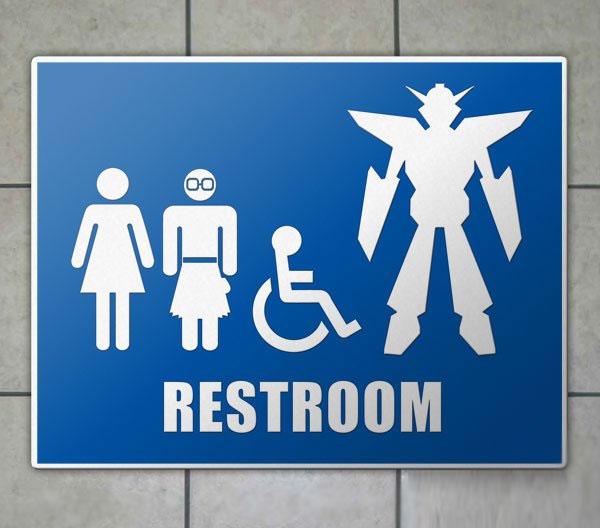 Rest Room sign at Comic-Con