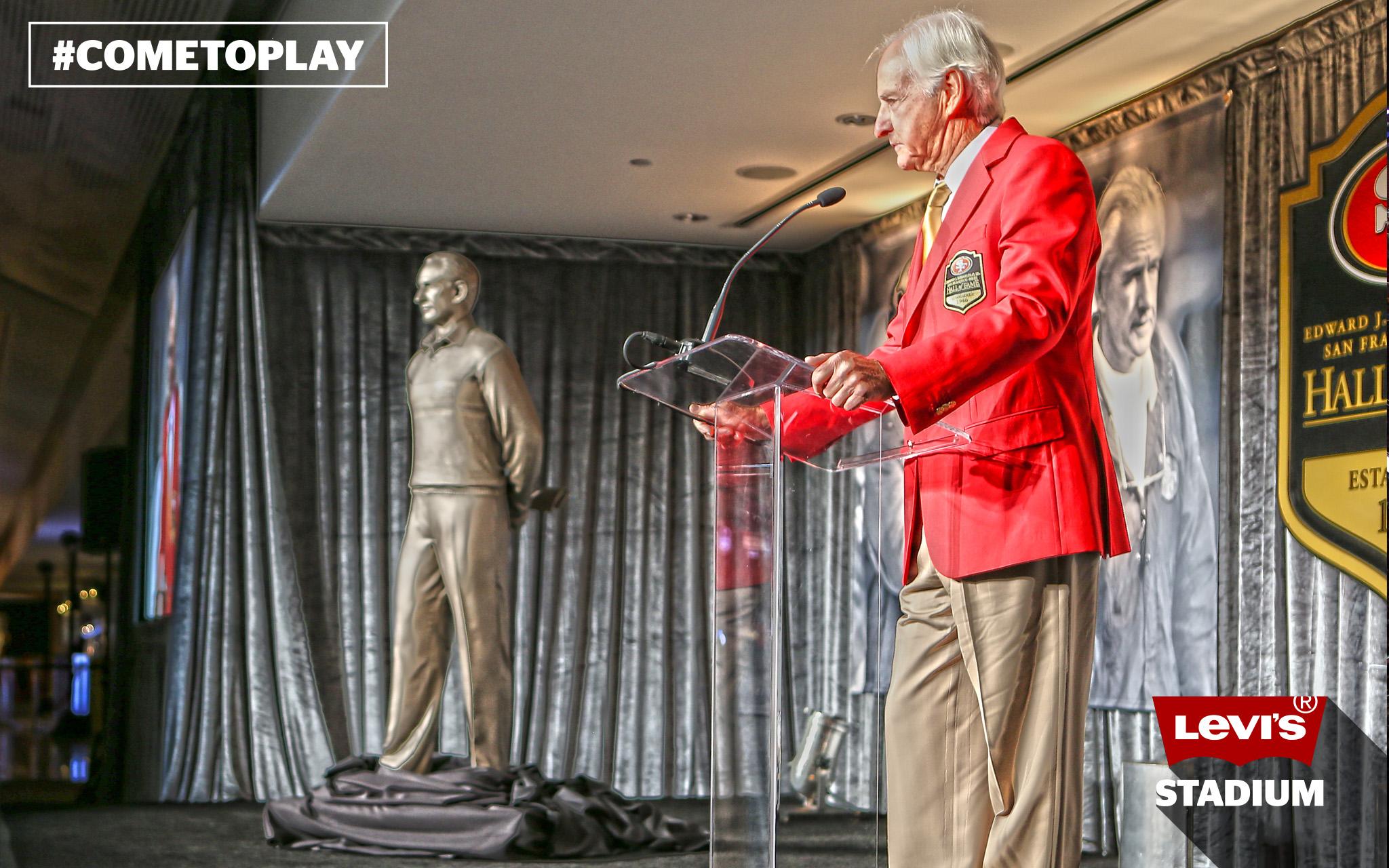Happy birthday to George Seifert whose likeness is part of the  