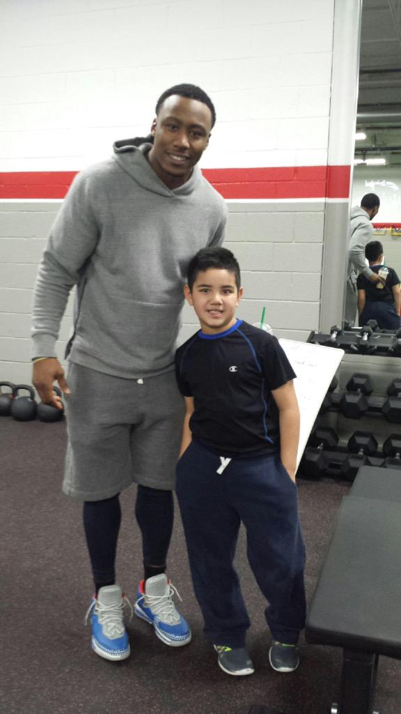 JimmySChicago's tweet photo. @BMarshall, 2nd time you made my son smile.  A high5 at Bulls game (3ot playoff win v Nets I think) was the 1st. TY. http://t.co/lEwqZsRblw
