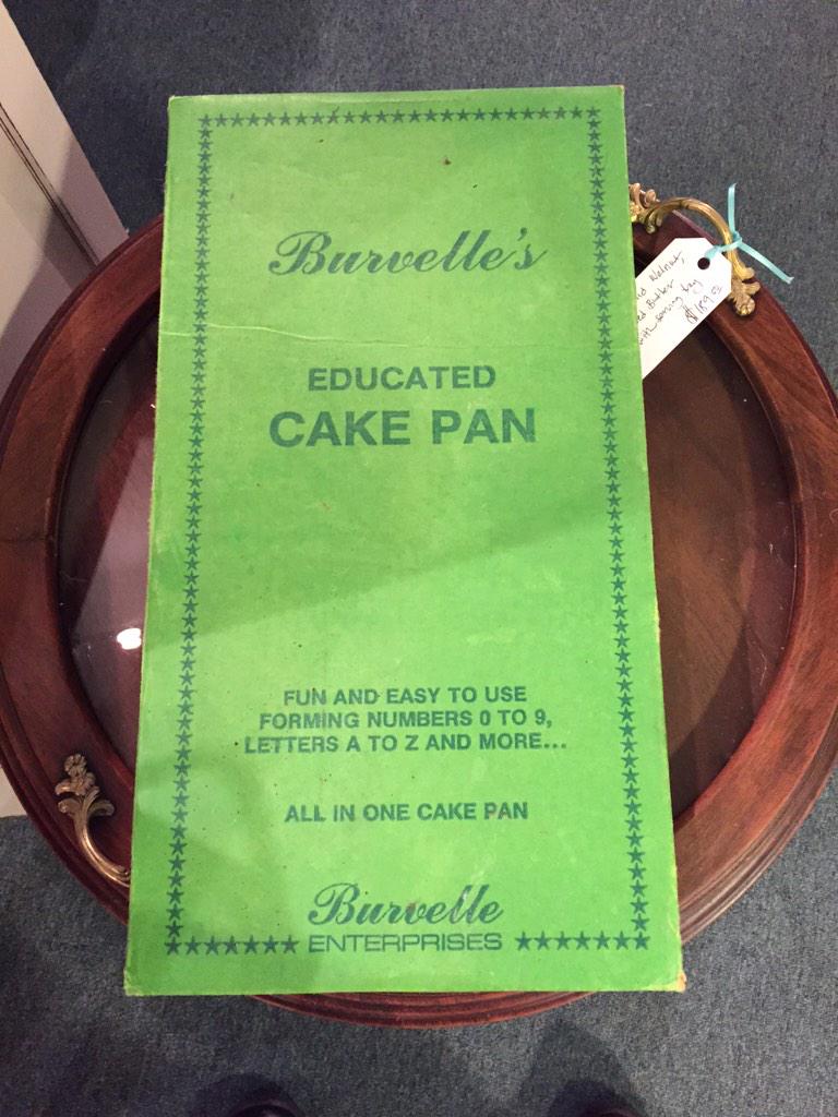 When I grow up, I don't want to be any old cake pan. I want to be an educated one!