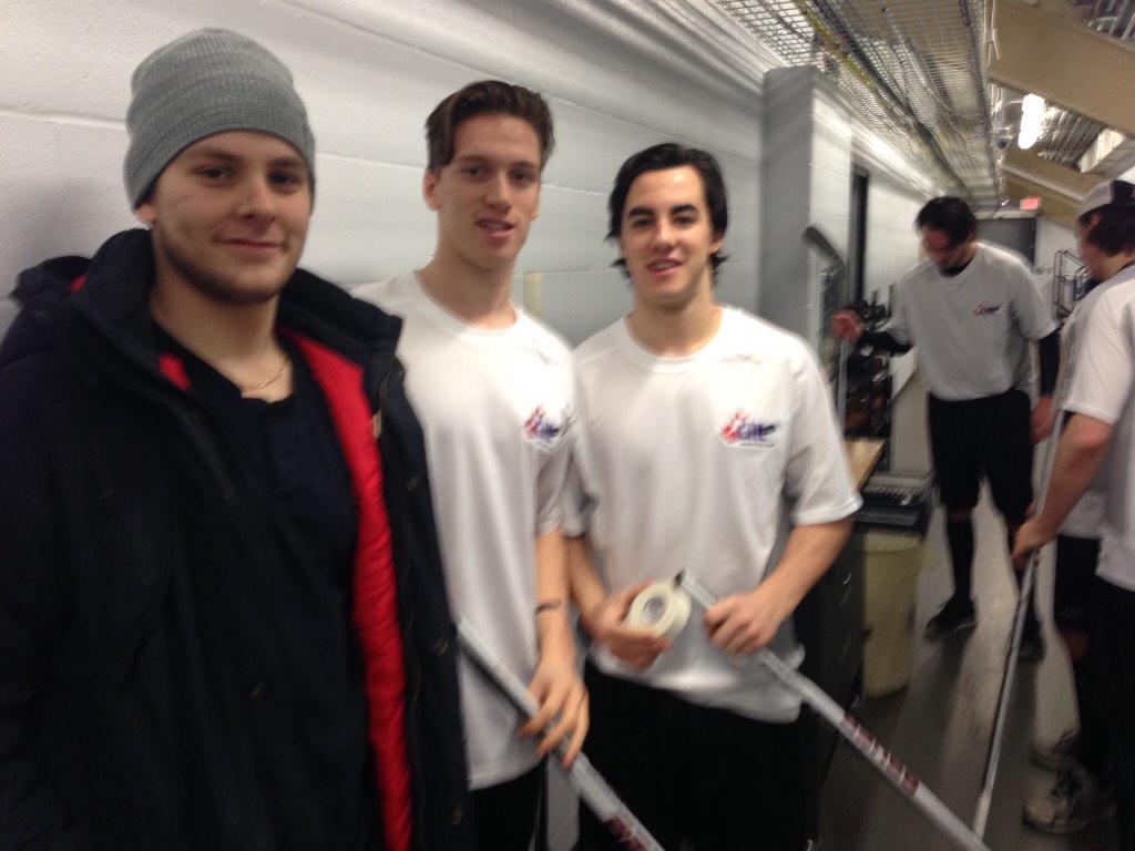 zboriljacob's tweet photo. Good luck beauties @ThomasChabot1 @nathannoel10 #prospectsgame http://t.co/ZwnabBrkVa