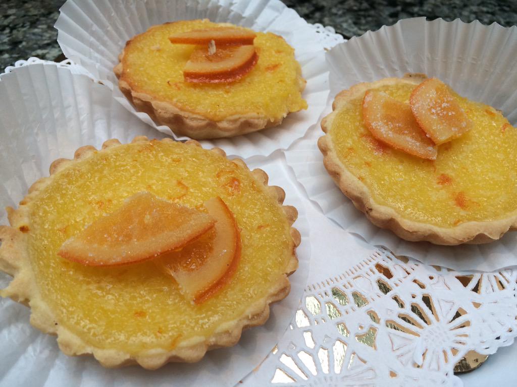 Ursula made orange tartlets!