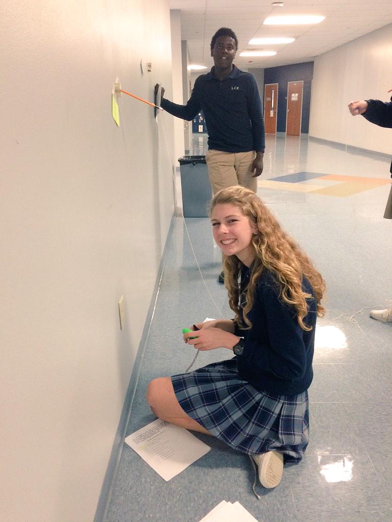 LibertyArgyle's tweet photo. "Whatcha doin'?"
@gloryholland14 "Finding a gunshot trajectory."
"Oh, ok!" 😧
#Forensics #FakeBullet #NoWorries #LCSI http://t.co/gFQrG1Xu8O