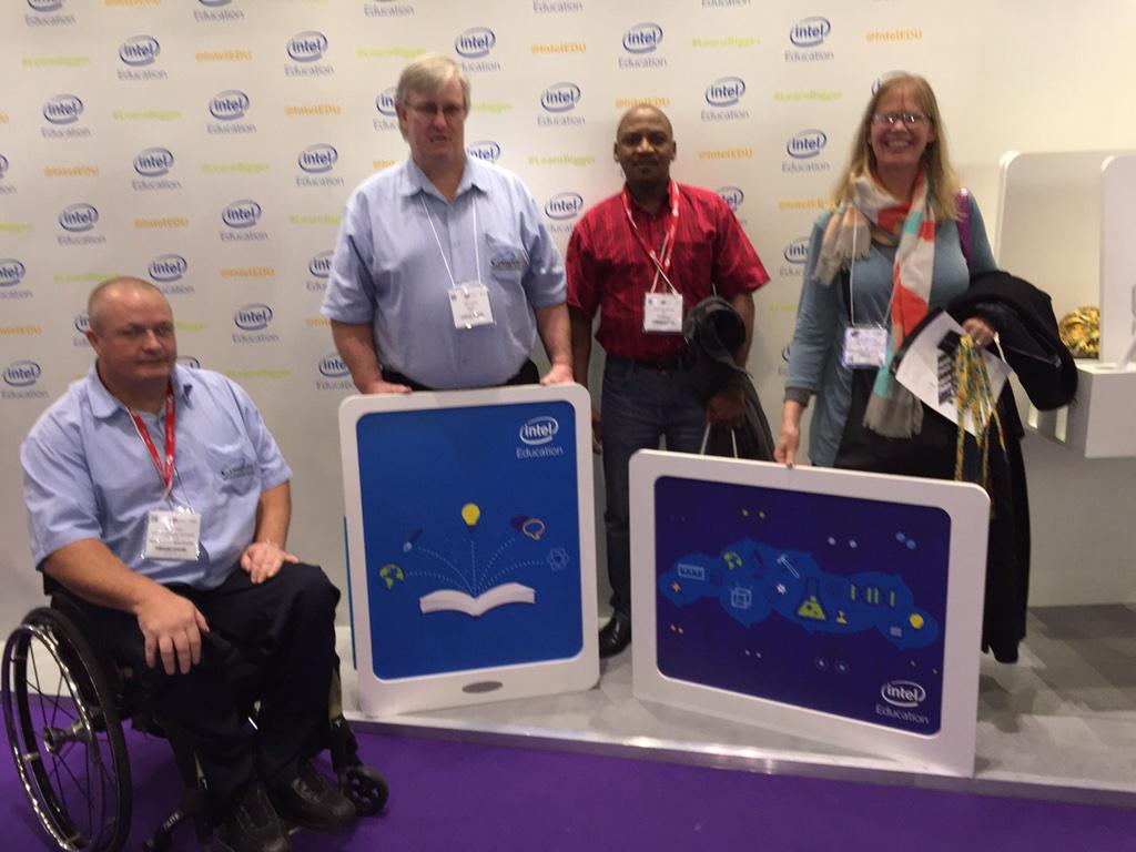 ComputeCorp's tweet photo. @IntelEDU #LearnBigger Compute team from South Africa @Bett_show 2015 http://t.co/Ydm0QEmH3r
