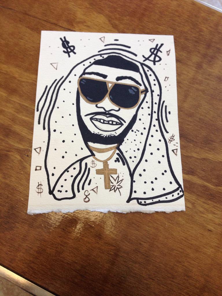 camurda's tweet photo. Quick sketch a @K00LJ0HN #$hmoplivin http://t.co/Te2xaGevtb
